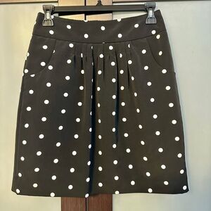 Worthington Black and White Polka Dot Skirt Size 2P